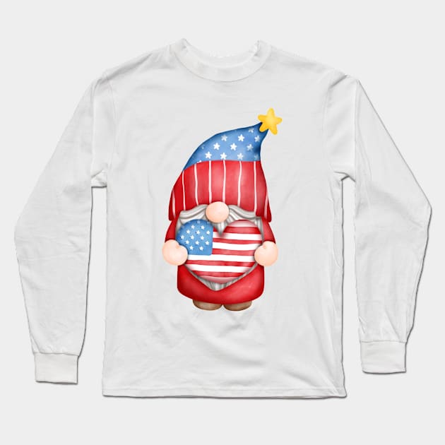 july 4th Long Sleeve T-Shirt by Mdath